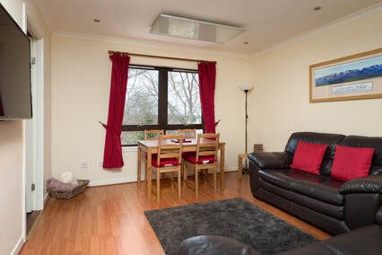 The lounge at Cairngorm Apartment, self catering holiday apartment in Aviemore